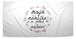 Sablio Uterák Moja mamička je tá zo všetkých najlepšia - 30x50 cm