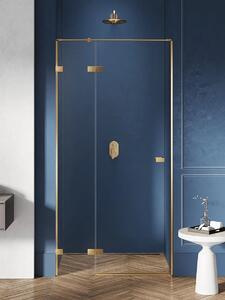 New Trendy Avexa Gold sprchové dvere 120 cm výklopné zlatá brúsená/priehľadné sklo EXK-1722