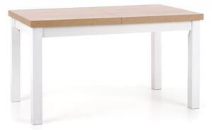 Rozkladací jedálenský stôl TIAGO Halmar Dub lancelot / biela