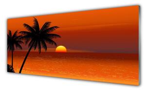 Nástenný panel  Palma more slnko krajina 125x50 cm