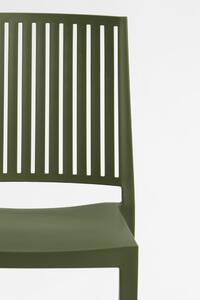Jedálenská stolička BARS ARMCHAIR Rojaplast Zelená