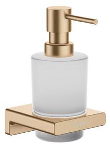 Hansgrohe AddStoris - Dávkovač mydla s držiakom, matné sklo/kefovaný bronz 41745140