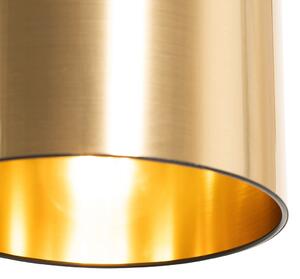 Moderná stolná lampa čierna so zlatou - Lofty