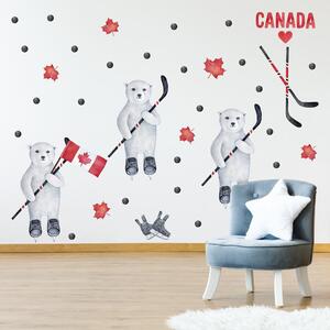 Samolepky na stenu - Hokej v Kanade