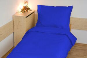 Brotex Obliečky bavlna UNI 140x200, 70x90cm tmavo modrá, Výber zapínania: zipsový uzáver