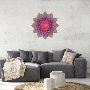 Samolepky na stenu - Mandala hnedo-fialová