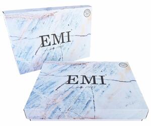 Obliečky Evita satén EMI: Štandardný set jednolôžko obsahuje 1x 140x200 + 1x 70x90