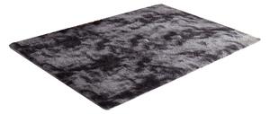 TZ Tmavosivý obdĺžnikový shaggy koberec Ombre Rozmer: 80x150 cm