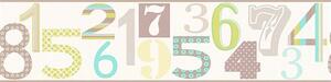 Vliesové bordúry IMPOL 3457-14, rozmer 5 m x 13,5 cm, farebná číslice, A.S. Création