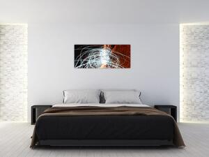 Obraz svetelných vĺn (120x50 cm)
