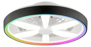 Brilliant - LED RGBW Stropný ventilátor so svetlom GAIANO LED/48W/230V čierna +DO