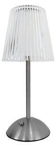 LED Stmiev. dotyková nabíjacia stolná lampa ELBA LED/1,6W/800 mAh matný chróm/číra