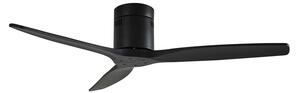 Stropný ventilátor Lucande Vindur, čierny, DC, tichý, 132 cm Lucande, Vindur, Čierna, Obývacia izba, Kov, Moderný