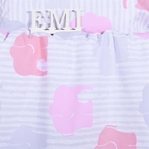Obliečky detské sloníky ružové EMI: Obliečka na vankúš valec malý