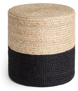 Hanse Home Sedací vak JUTTA POUF 106237 Beige/Black - 40x40 cm
