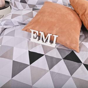 Obliečky bavlnené Dakar sivé EMI: Predĺžený set jednolôžko obsahuje 1x 140x220 + 1x 70x90