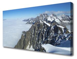 Obraz na plátne Hora hmla krajina 100x50 cm