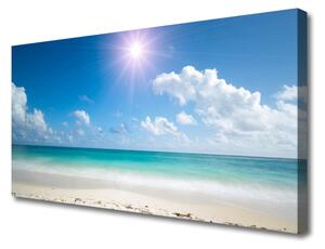 Obraz na plátne More pláž slnko krajina 100x50 cm