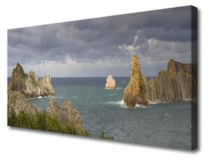 Obraz na plátne More skaly krajina 100x50 cm