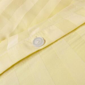 Obliečky damaškové žlté EMI: Predĺžený set jednolôžko obsahuje 1x 140x220 + 1x 70x90