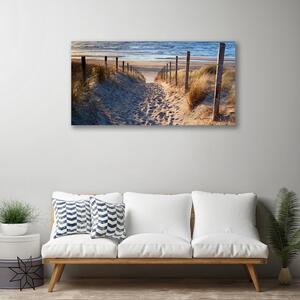 Obraz na plátne Chodník more príroda 100x50 cm