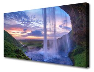 Obraz na plátne Vodopád príroda 100x50 cm