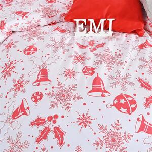 Vianočné obliečky bavlnené Winter EMI: Predĺžený set jednolôžko obsahuje 1x 140x220 + 1x 70x90