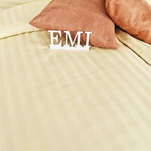 Obliečky damaškové krémové EMI: Predĺžený set jednolôžko obsahuje 1x 140x220 + 1x 70x90