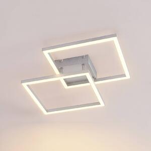 Lucande Muir – stropné LED, štvorcové