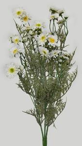 Biele umelé lúčne kvety 58cm