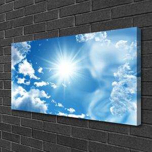 Obraz Canvas Slnko mraky nebo modré 100x50 cm