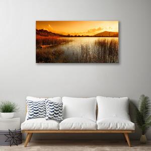 Obraz Canvas Jazero príroda západ 100x50 cm