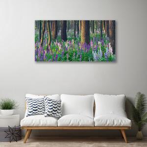 Obraz na plátne Les kvety príroda 100x50 cm