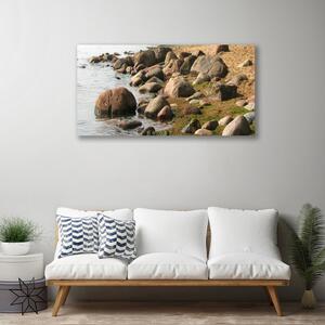 Obraz na plátne Kamene more príroda 100x50 cm