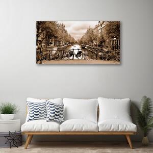 Obraz na plátne Rieka kolo stromy príroda 100x50 cm