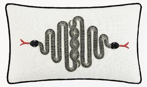 Ľanový dekoračný vankúš Snake