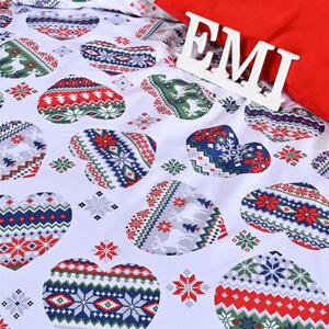Vianočné obliečky bavlnené Cold EMI: Predĺžený set jednolôžko obsahuje 1x 140x220 + 1x 70x90