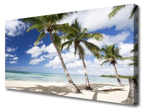 Obraz na plátne More pláž palma krajina 125x50 cm