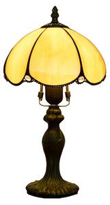 Tiffany stolová lampa Empir 103 - Huizhou Oufu Lighting v.36xš.20, sklo/kov,40W (Empír)