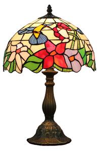 Tiffany stolná lampa Humming 110 - Huizhou Oufu Lighting v.48xš.30, sklo/kov,40W (Humming bird)