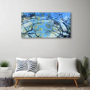 Obraz na plátne Voda stromy umenie 100x50 cm