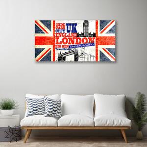 Obraz Canvas Londýn vlajka umenie 100x50 cm