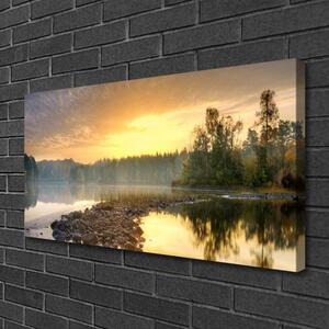 Obraz Canvas Jazero kamene krajina 100x50 cm