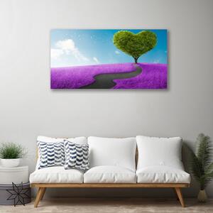 Obraz Canvas Lúka chodník strom príroda 100x50 cm