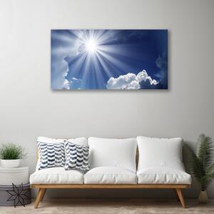 Obraz na plátne Slnko krajina 100x50 cm