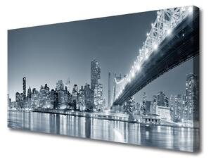 Obraz na plátne Mesto most architektúra 125x50 cm