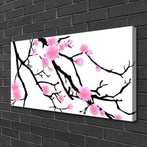 Obraz na plátne Stonky kvety umenie 100x50 cm