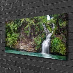 Obraz na plátne Vodopád skala príroda 100x50 cm