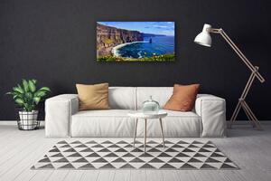 Obraz na plátne Záliv skaly more krajina 100x50 cm