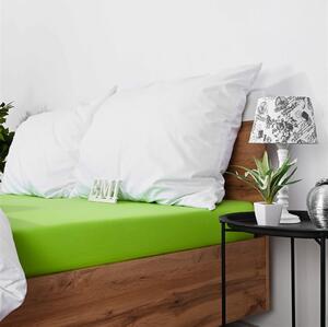 Plachta posteľná zelená jersey EMI: Plachta 80x200